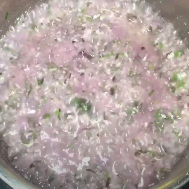 Step 4 Final Product Pork Amaranth Tofu Porridge