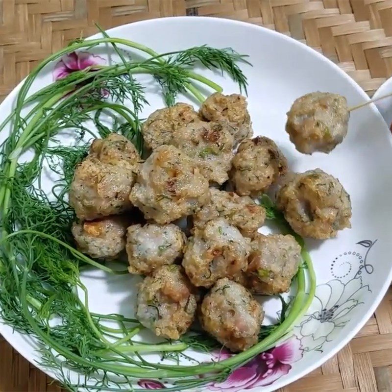 Step 5 Finished Product Fried Snakehead Fish Cake with Dill