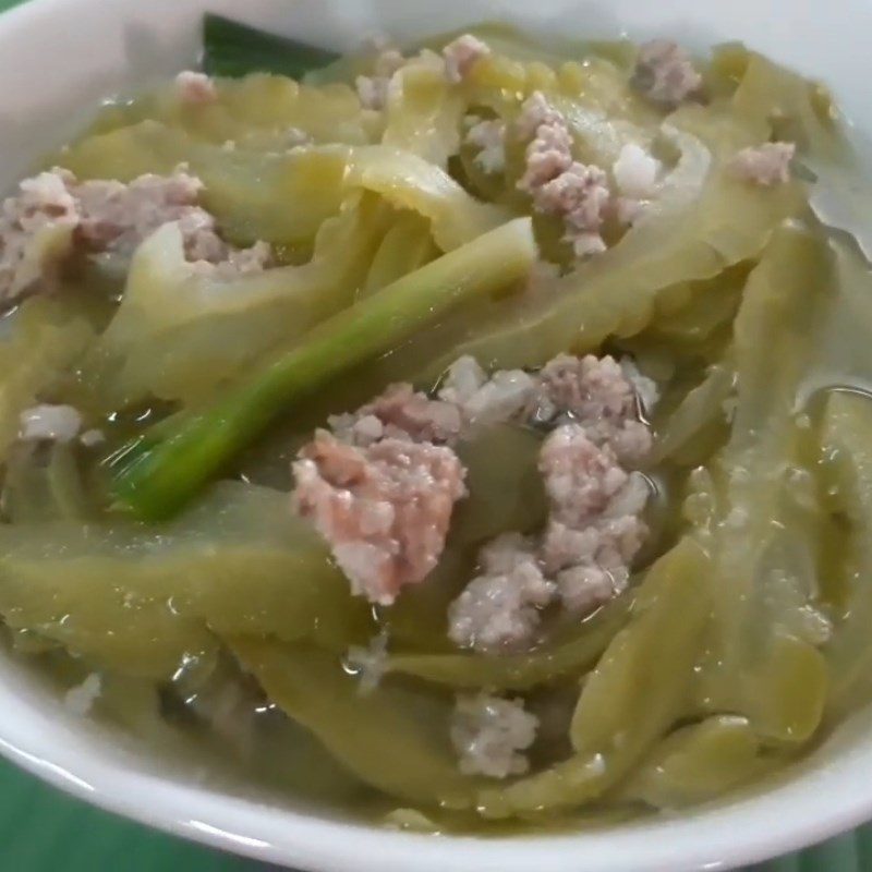 Step 4 Final product Bitter melon soup with minced meat