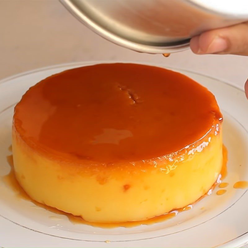 Step 6 Final product Mango flan without eggs