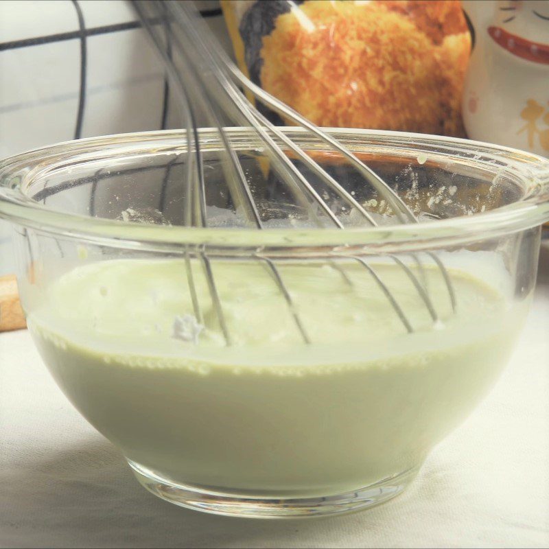 Step 1 Mixing the dough for Fried Durian Cream Puffs