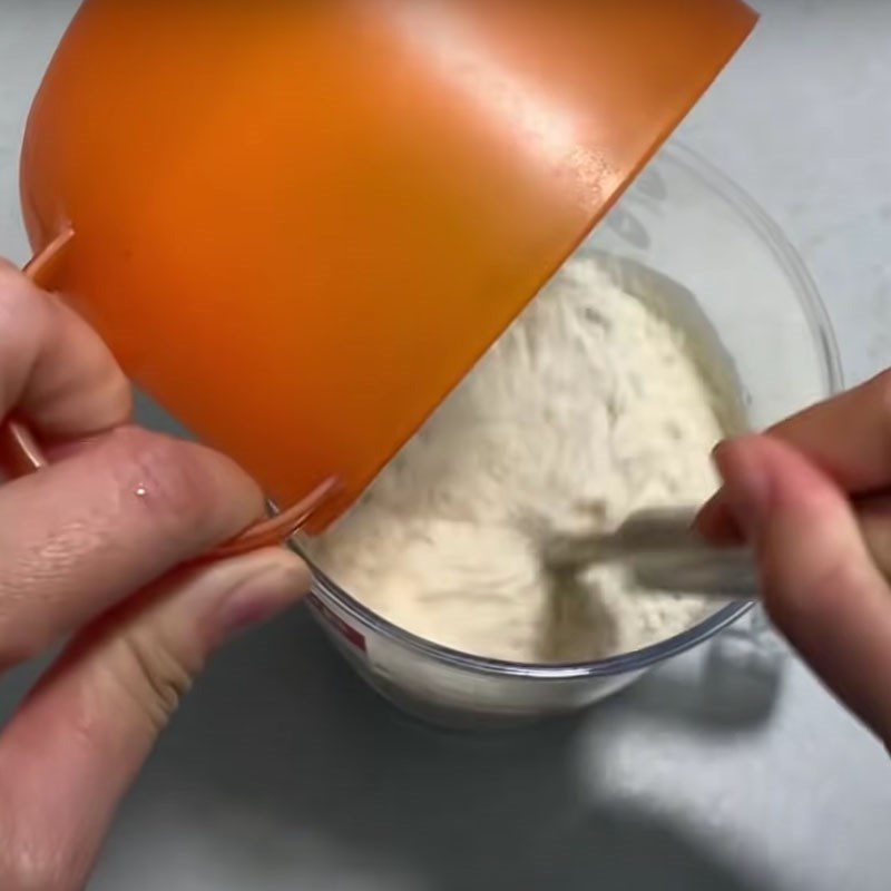 Step 1 Mixing the dough Whole Wheat Bread using an Air Fryer