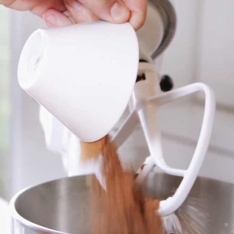 Step 1 Mix the dry dough for chocolate cookies without flour