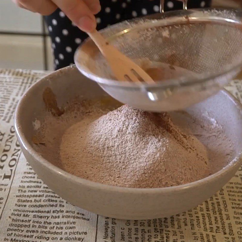 Step 3 Mix the cookie dough for Coffee Bean Cookies