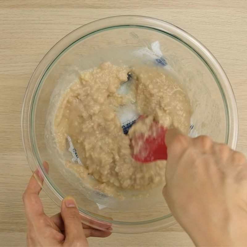 Step 3 Mix the filling mixture Taro filling