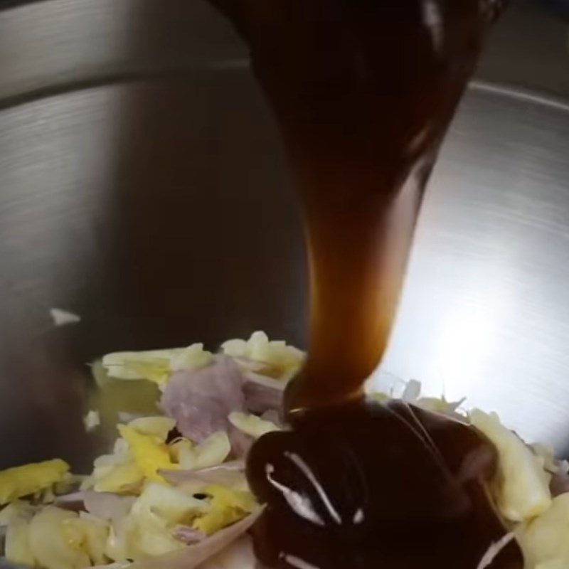 Step 2 Mix the char siu sauce mixture Dry char siu noodles