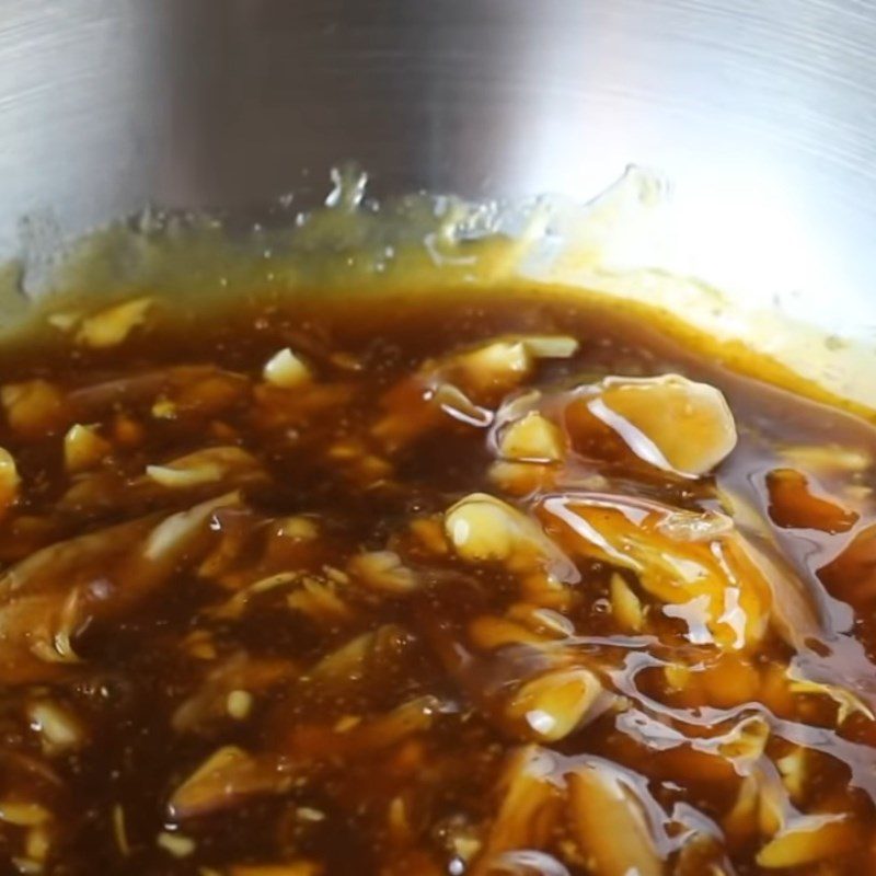 Step 2 Mix the char siu sauce mixture Dry char siu noodles