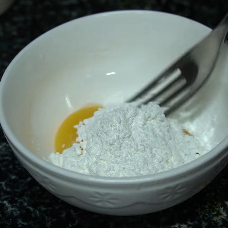 Step 3 Mixing the egg mixture for Fruit Cake