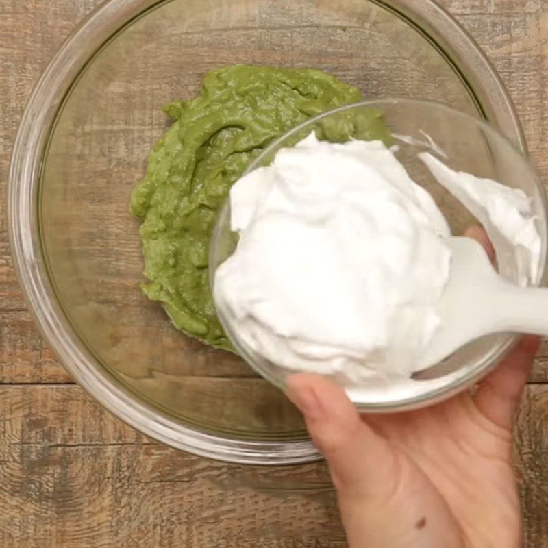 Step 1 Make green tea cream filling for green tea cream puff