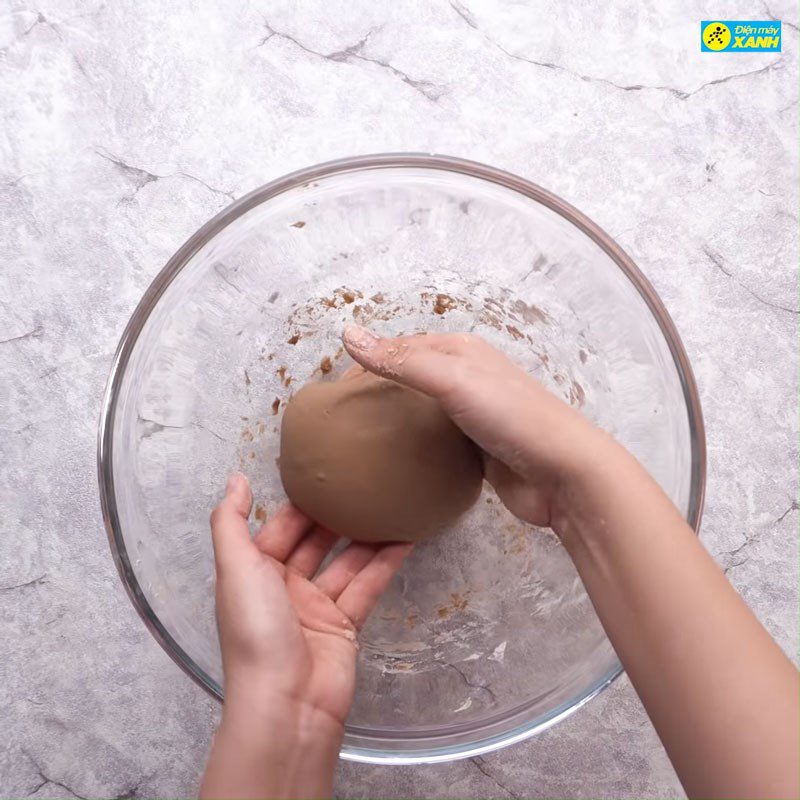 Step 1 Mixing and kneading the dough for Brown Sugar Pearls