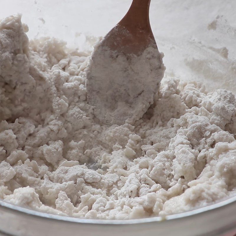 Step 1 Mixing and kneading the dough for Japanese Grilled Rice Cakes - Mitarashi dango