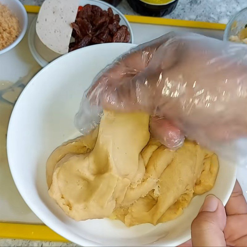 Step 2 Mixing and kneading the dough Vegetarian Mixed Mooncake no baking needed