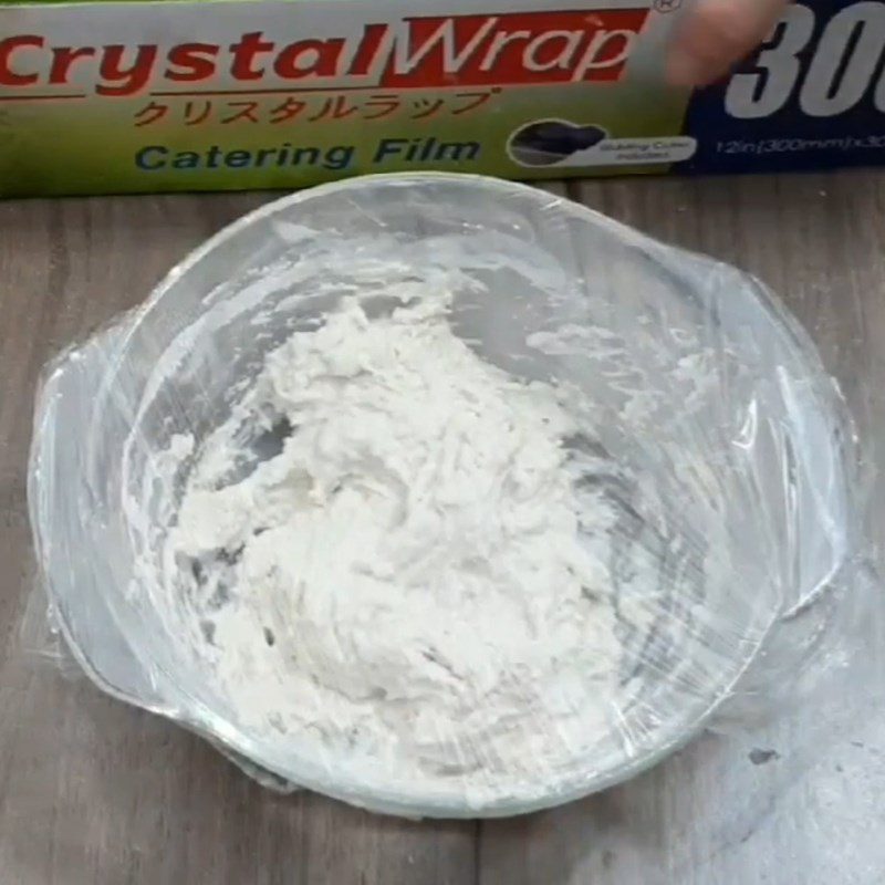 Step 1 Mix and ferment the sour dough for Bamboo Charcoal Bread