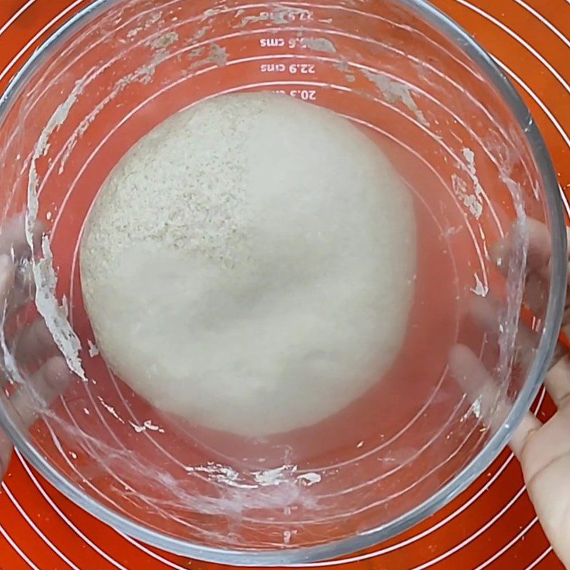 Step 3 Proofing whole grain bread dough using an air fryer