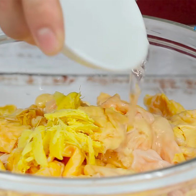 Step 2 Marinate the Chicken Skin for Fried Chicken Skin with Salt and Chili