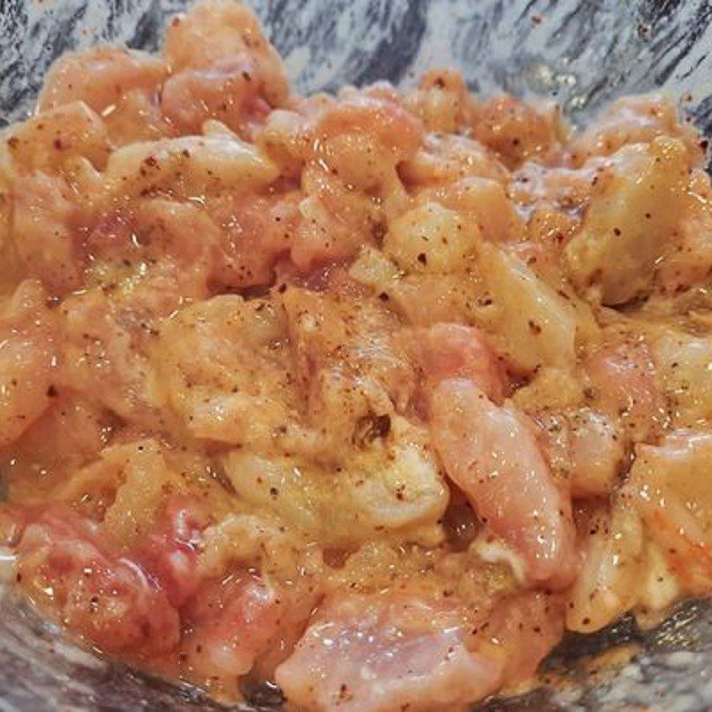 Step 2 Marinate the shrimp and fish mixture Shrimp and fish paste