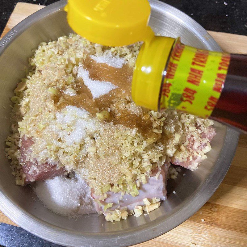 Step 2 Marinate the pork ribs Honey glazed pork ribs with coconut water