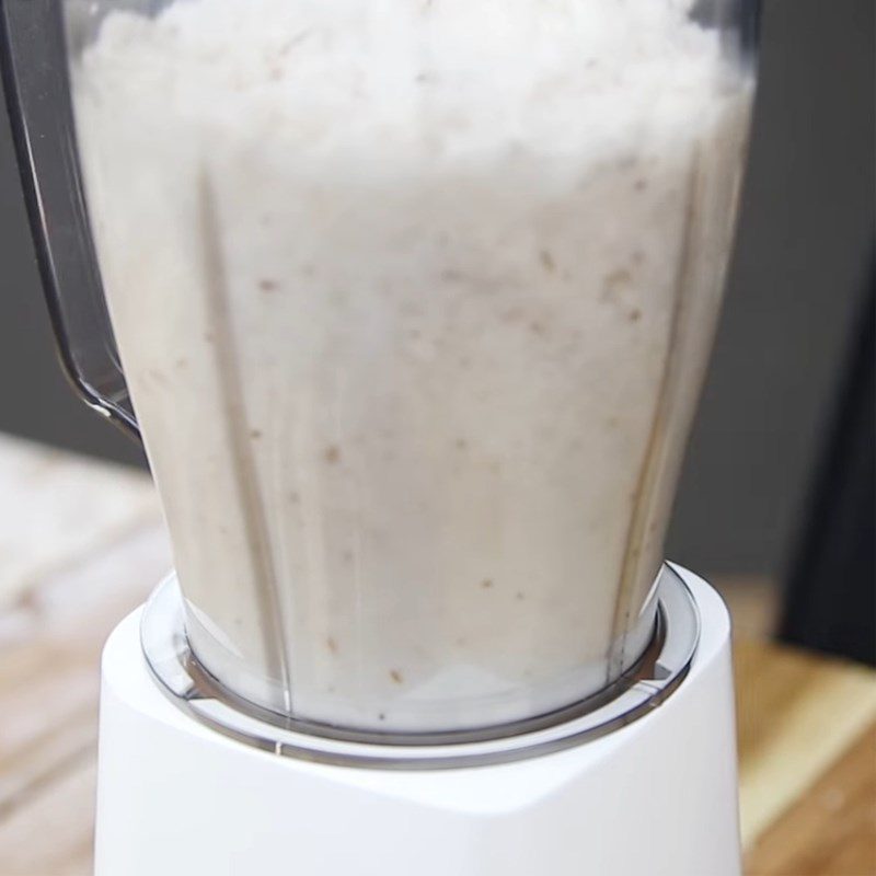 Step 1 Extracting Coconut Milk for Shrimp and Pork Pancakes