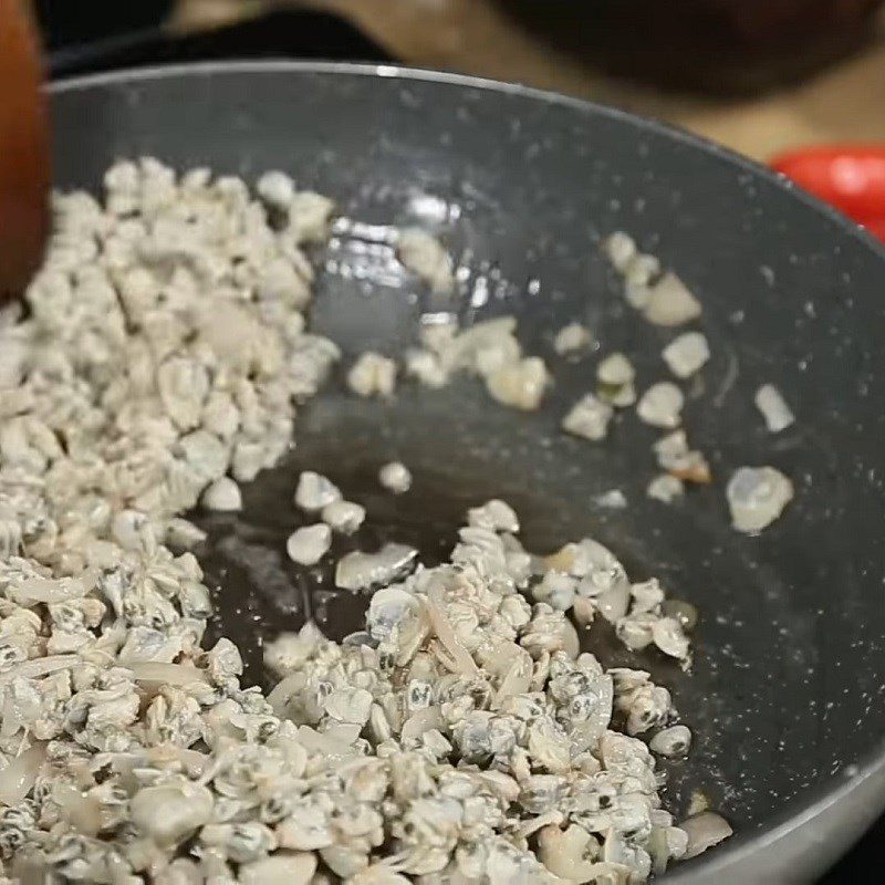 Step 2 Sautéed Clams Curry