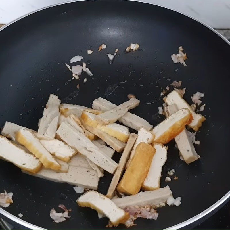 Step 3 Stir-fry Vermicelli Stir-fried Vermicelli with Vegetarian Pork