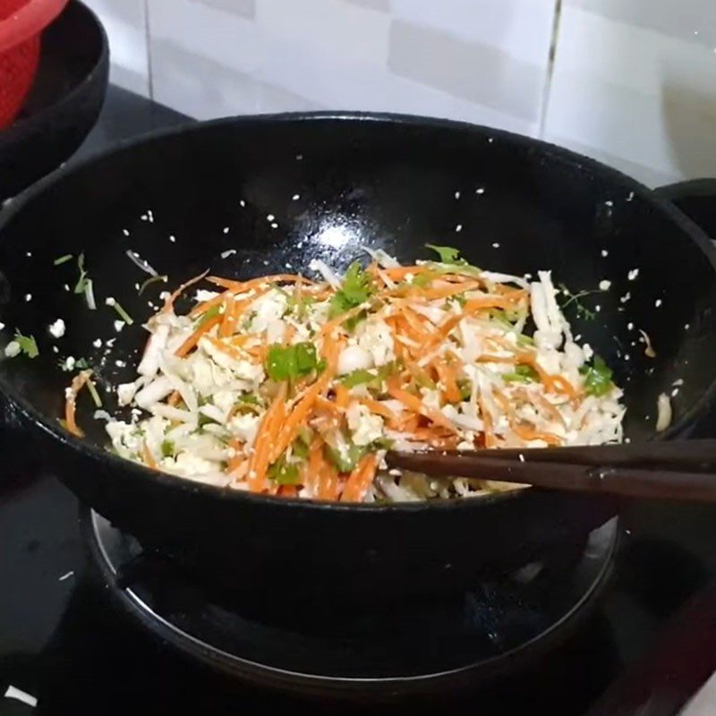 Step 2 Fry the mushrooms for Garlic Fried Mushrooms