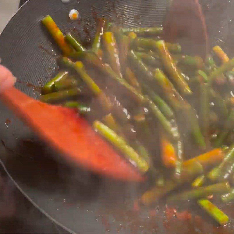 Step 3 Stir-Fry Garlic Stems Garlic Stem Stir-Fry Style