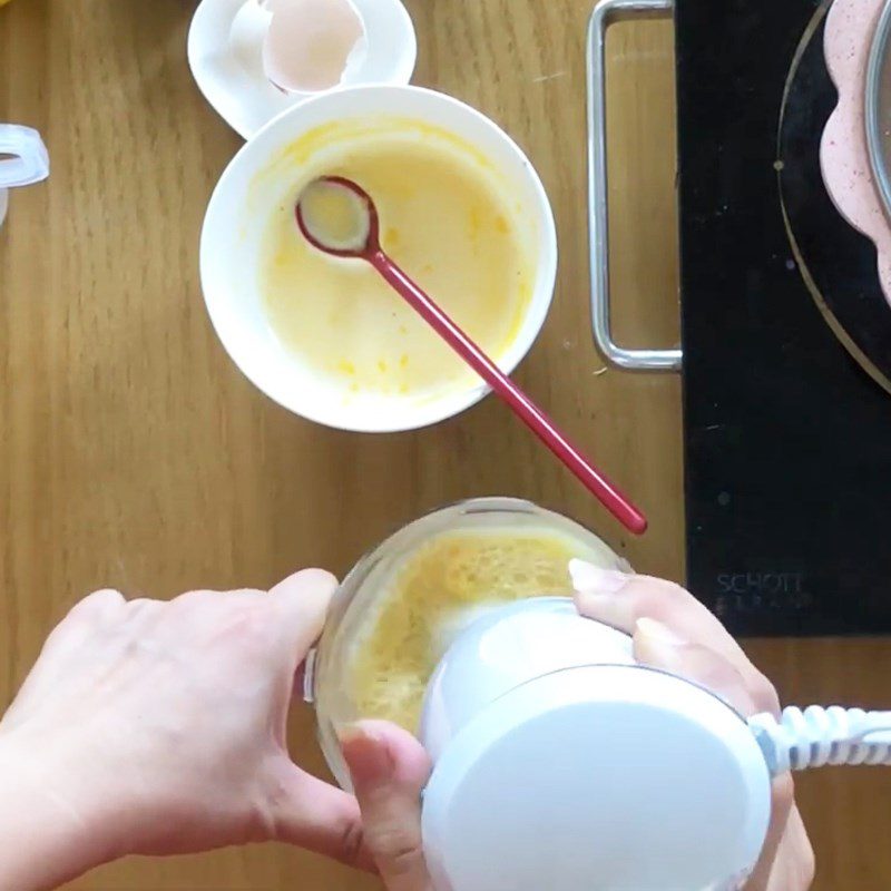 Step 2 Blend corn Custard for baby weaning