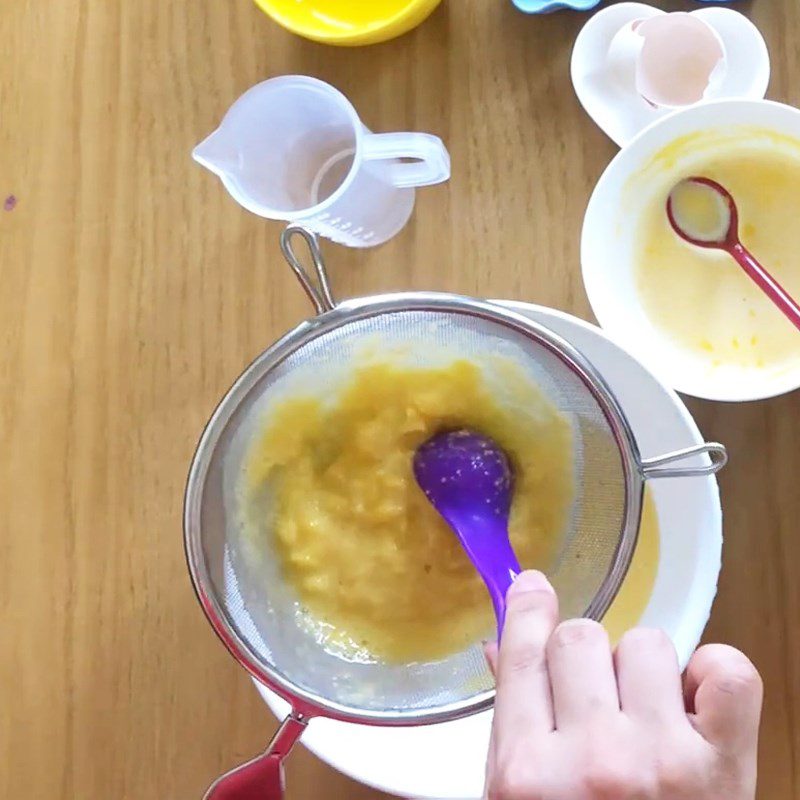 Step 2 Blend corn Custard for baby weaning