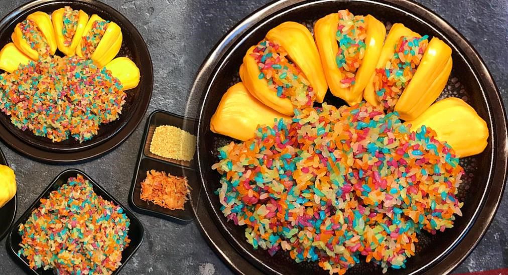 Colorful Jackfruit Sticky Rice