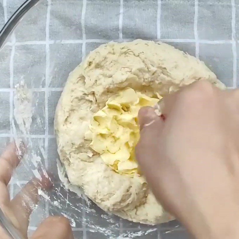 Step 2 Knead the dough for Milk Cream Bread