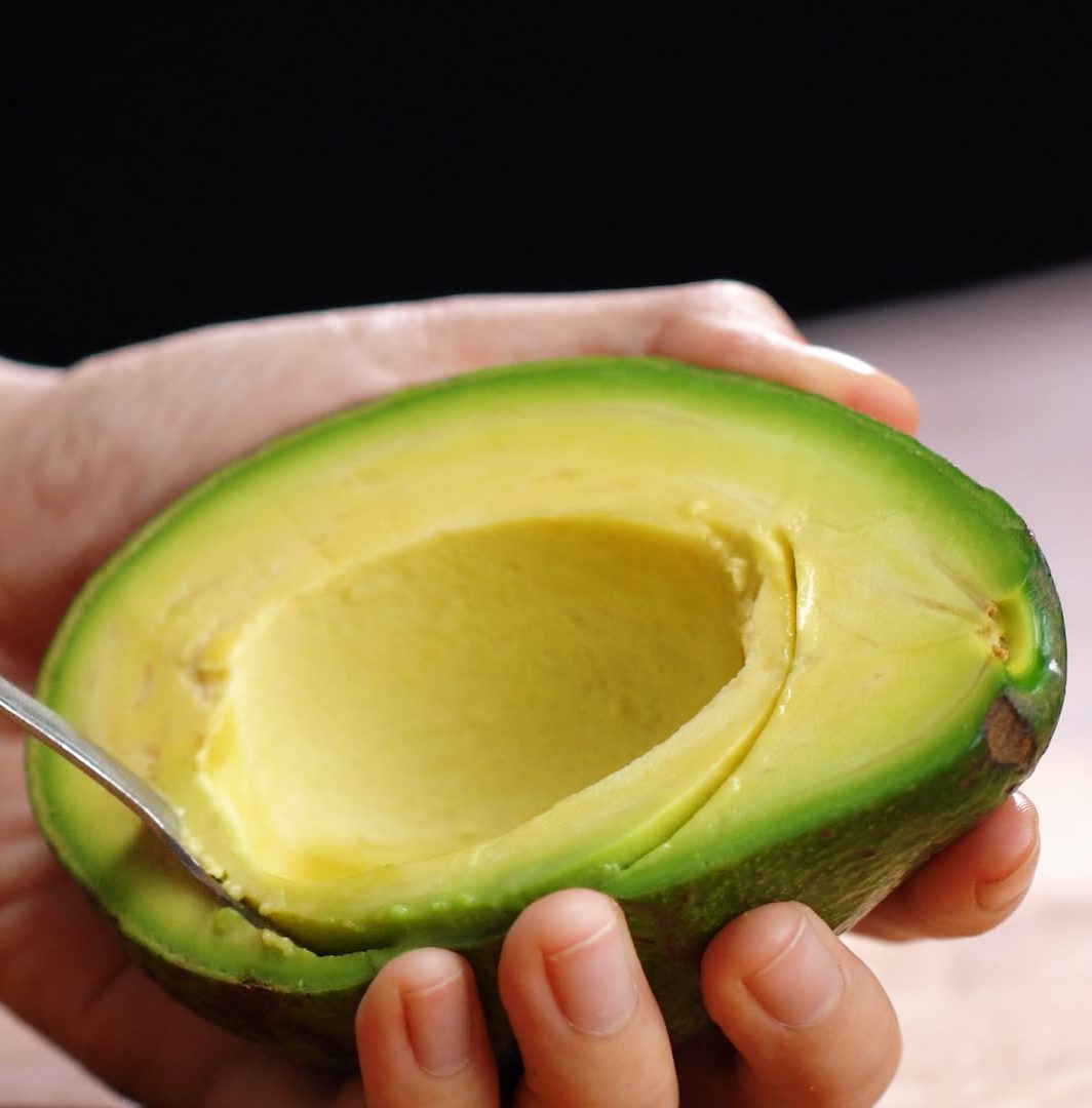 Step 1 Preparing the avocado for Avocado Ice Cream