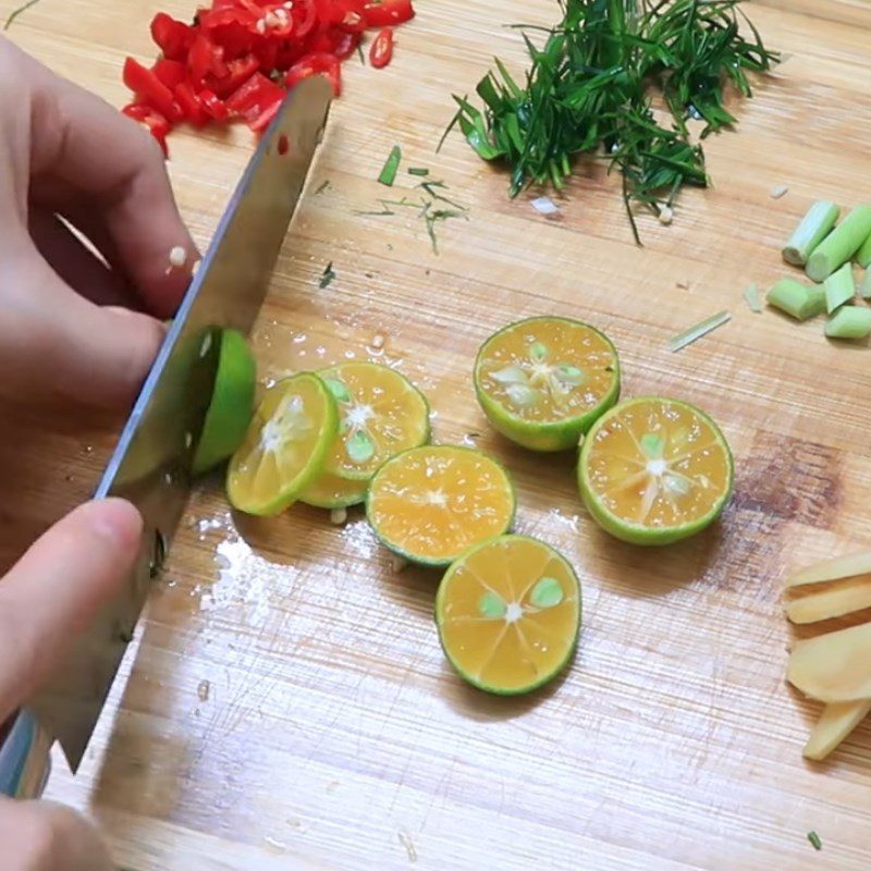 Step 1 Prepare the ingredients for Chili Lemongrass Dipping Sauce with Lime and Kaffir Lime Leaves