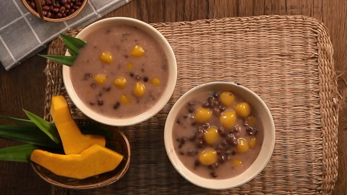 Red Bean and Pumpkin Dessert