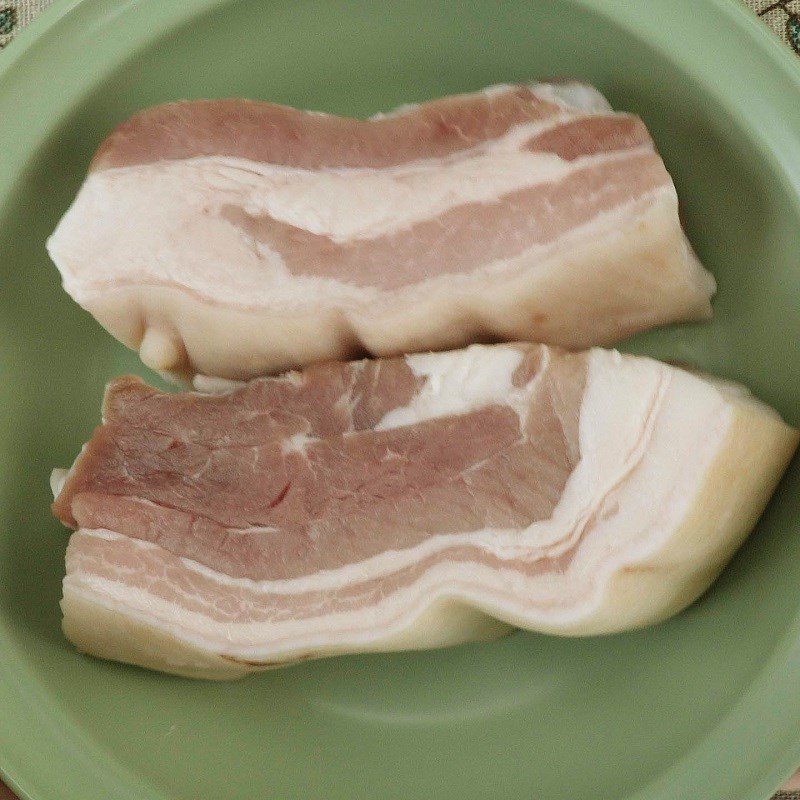 Step 1 Prepare pork belly Crispy Pork Belly with Lemongrass and Calamondin