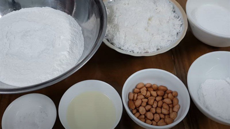 Ingredients for traditional Vietnamese cookies