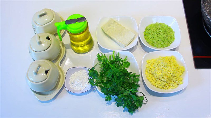 Ingredients for vegetarian sticky rice cake