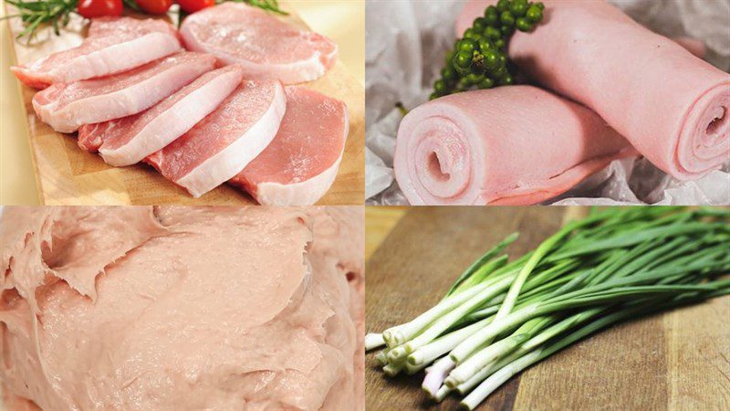 Ingredients for making pork bologna