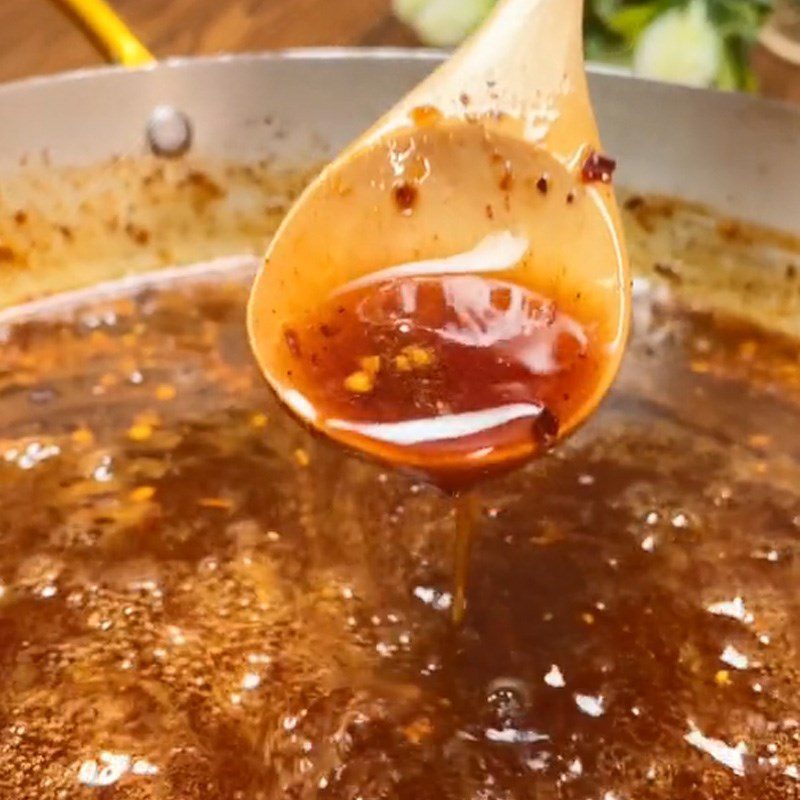 Step 3 Making dried squid with fish sauce