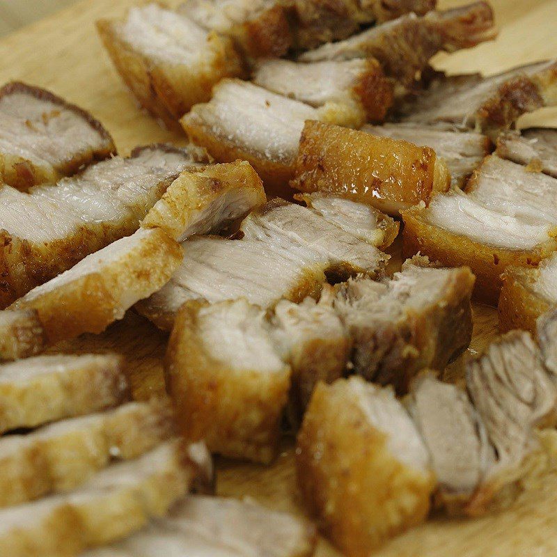 Step 3 Frying meat Crispy fried pork belly with lemongrass and calamondin