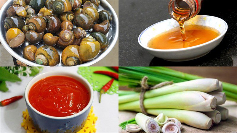 Ingredients for Spicy Snail Salad