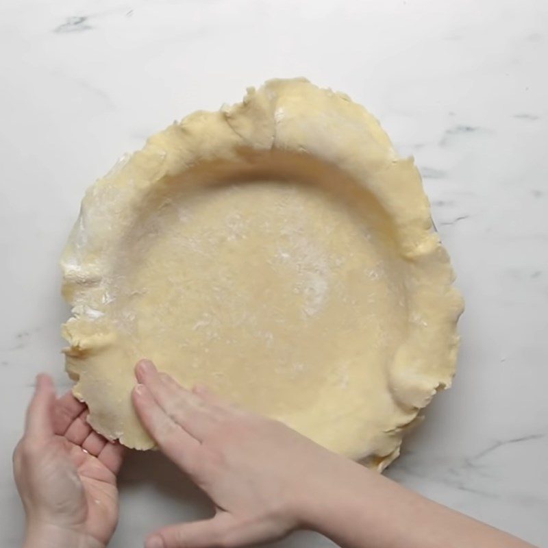 Step 8 Shaping and finishing the Chicken pot pie