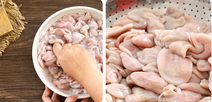 Step 1 Prepare the ingredients for crispy basa fish stomach