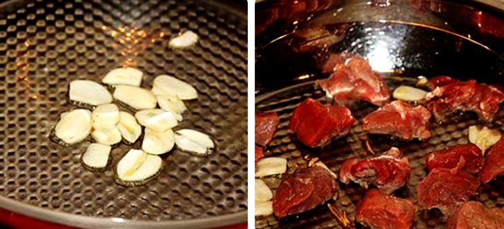 Step 2 Sauté the beef and vegetables for Beef Stew with Red Wine