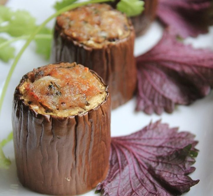 Step 5 Final Product Stuffed Eggplant