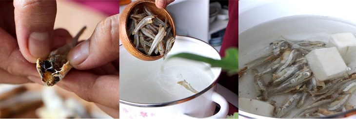 Step 2 Cook the broth for Korean fish cake hot pot