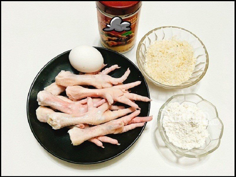 Ingredients for salted chicken feet, tamarind chicken feet