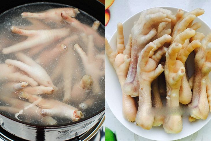 Step 2 Prepare the ingredients for Salted Fried Chicken Feet