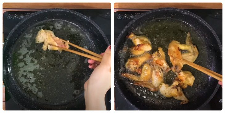 Step 2 Fry the chicken Fried chicken with tamarind