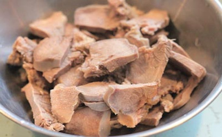 Step 1 Prepare the ingredients for Mixed Pig Tongue Salad