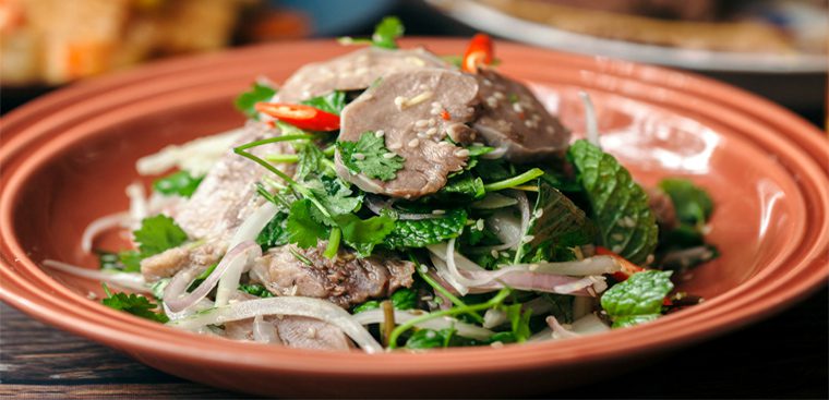 Step 3 Final product Pig tongue salad